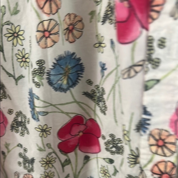 Talbots Red and Blue Casual Button Down Shirt - Picture 7 of 14